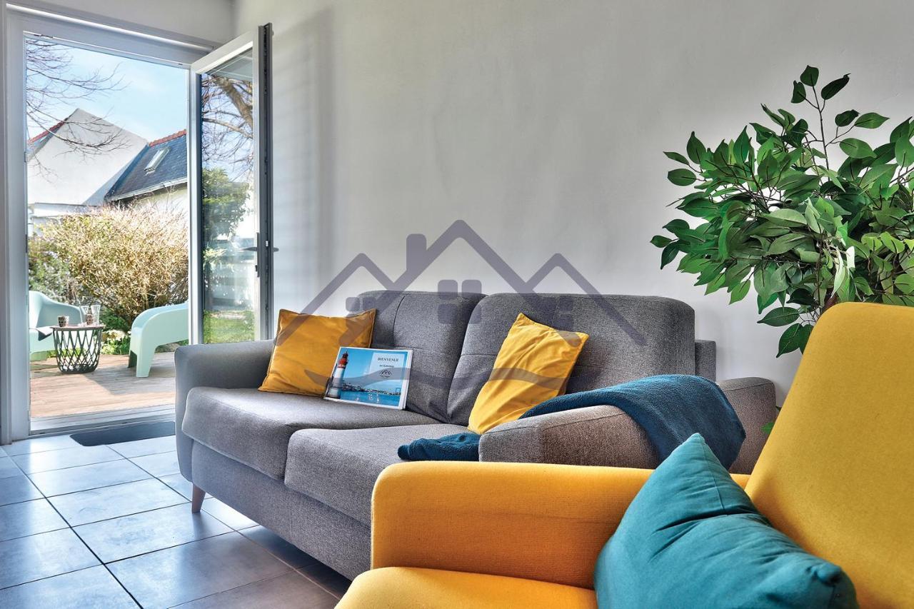 Localise - M33B - Kerbraz, Maison En Duplex Avec Jardin Clos Au Guilvinec - Tout A Pied, Plages, Port, Centre, Commerces, Marche - Wif Inclus - Linge De Lit Inclus Vila Exterior foto